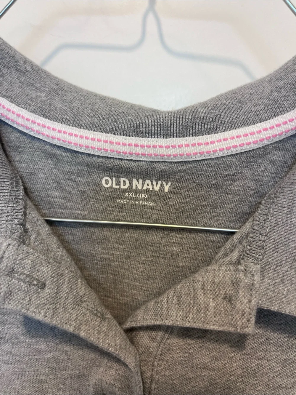 Old Navy Girls Gray Polo Shirt